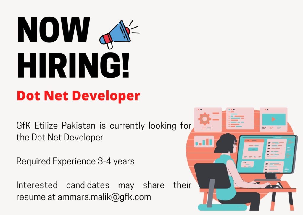 Dot Net Developer Latest Job in Pakistan