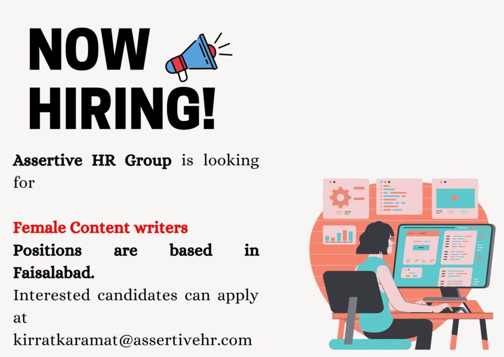 Female Content Writer Latest Job in Pakistan