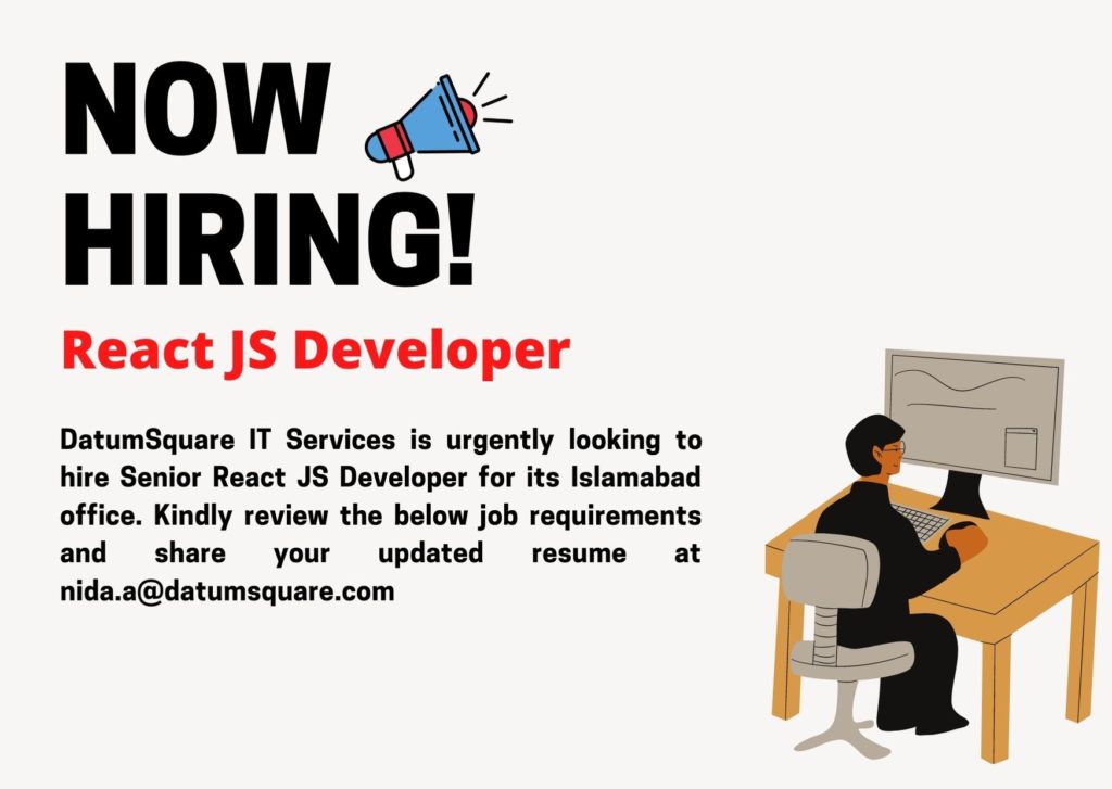 Senior React JS Developer Latest Job in Pakistan