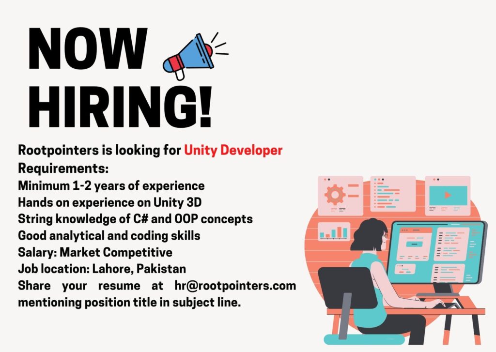 Unity Developer Latest Job in Pakistan