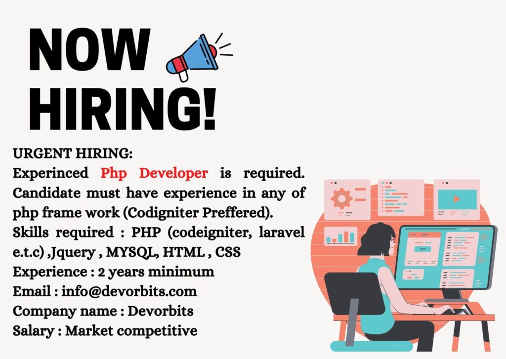 Php Developer Latest Job in Pakistan